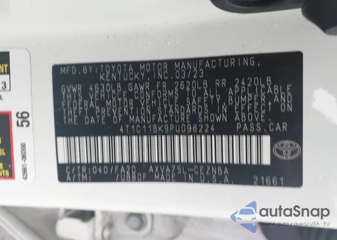 2023 Toyota Camry Le from USA, damaged, VIN 4T1C11BK9PU096224